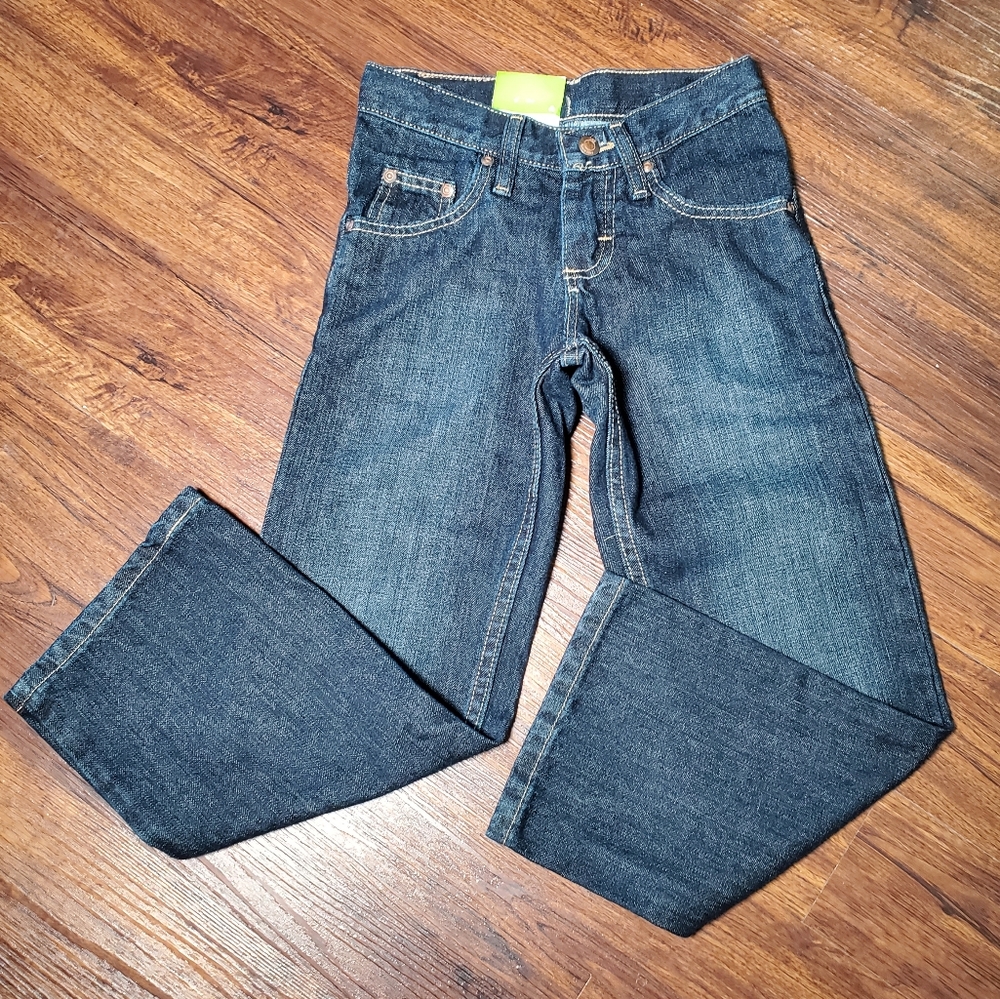 Boys Lee Premium Select Relaxed Straight Leg Blue Jeans Size 8 S